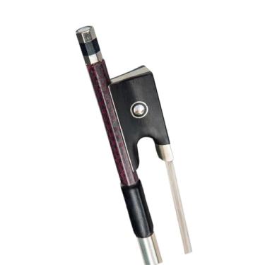 Imagem de Arco de fibra de carbono 4/4 violino/arco de violino grade de fibra de carbono vara redonda sapo de ébano arco de violino de tamanho completo Arco violino prático