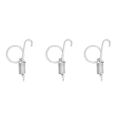 Imagem de Gaiola de Coelho Mola de Metal Dedo Mola Trava Gancho Fixação Coelho Pet Gaiola Porta Equipamentos Agrícolas para Animais (Gancho de porta de gaiola de mola pequena)