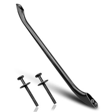 Imagem de Substituição da alça do forno 316545300 5303273127 316020204 AP4527353 1614010 Apto para cabo de forno Frigidaire Kenmore White-Westinghouse, cabo de fogão elétrico a gás com 2 parafusos, preto