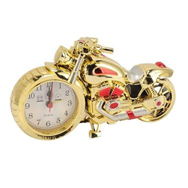 Imagem de Despertador de Motocicleta, Modelo Exclusivo de Motocicleta Vintage, Som Alto, Tempo Preciso Com Material Premium, para Crianças, Carro Doméstico, Escritório (Ouro 168C, cor dupla)