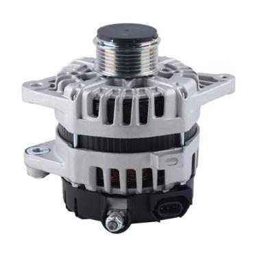 Imagem de FEIDKS Alternador compatível com Kia Soul 2017-2019, Rio 2018-2019, Seltos 2021 e Hyundai Accent 2018-2019, 1.6L, 12V 130A Polia de embreagem de 6 sulcos no sentido horário Substituir # 2626125
