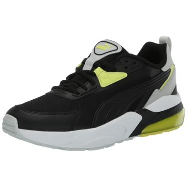 Imagem de PUMA Vis2k masculino, Puma Preto - puma preto - brilho limão, 44