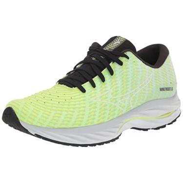 Imagem de Mizuno Wave Rider 26 Tênis de corrida masculino, Neo Lime, branco, 12.5