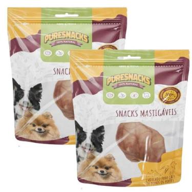 Imagem de Petisco Para Cachorro Orelha Suina Snacks Natural Kit 2 - PURESNACKS
