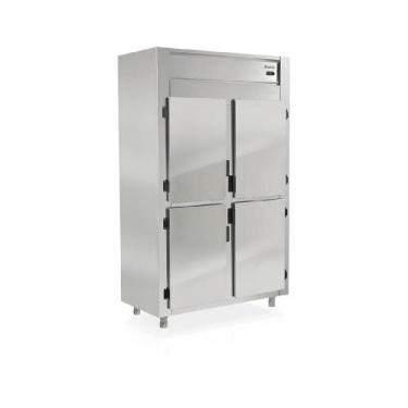 Imagem de Refrigerador Comercial 4 Portas Gelopar GREP-4P Aço Inox - 220V