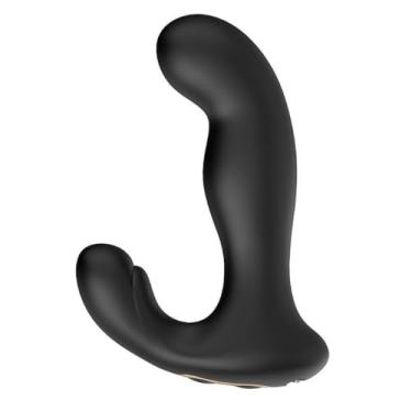 Imagem de Massageador Próstata Movimento Dedo Dedilhar 9 Modos de Vibração 13,5cm Recarregável Flexível