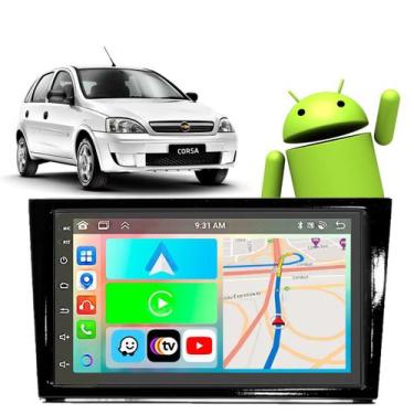 Imagem de Kit Multimidia Android 7 polegadas Corsa 2002 a 2012 CarPlay BT Waze W