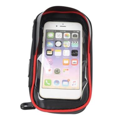 Imagem de Quadro Frontal do Telefone de Ciclo Bolsa Capa de Suporte de Tela de Toque à Prova de água para Ciclismo Ao Ar Livre (Tipo de espelho retrovisor)