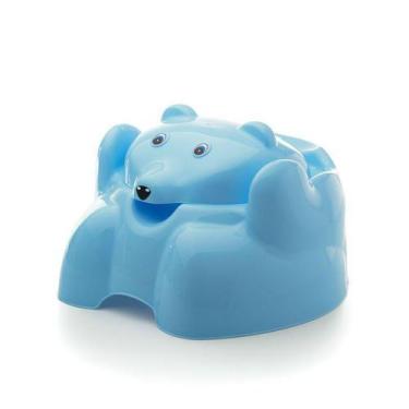 Imagem de Troninho Grande para Bebê Urso Com Tampa Pinico Azul - Cajovil - Adole