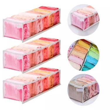 Imagem de Kit 3 Colmeias Organizador Transparente Gavetas Calcinhas Cuecas Meias