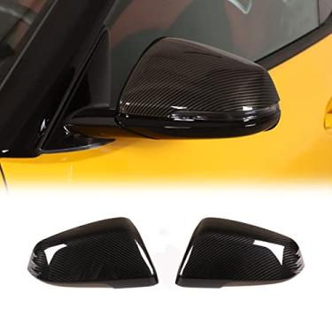 Imagem de Capa de espelho retrovisor de porta adequada para Toyota Supra GR A90 A91 MK5 2019-2024, capa de espelho retrovisor externo ABS, tampa de acabamento de espelho retrovisor de porta, 2 peças (padrão de