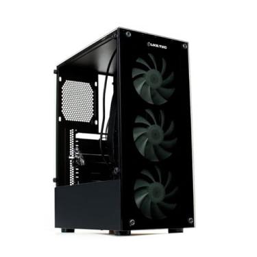 Imagem de Gabinete Gamer Liketec Matrix V2 - Mid Tower, Frontal Vidro + 3x Fan Rainbow, USB 3.0+1.0, Vidro