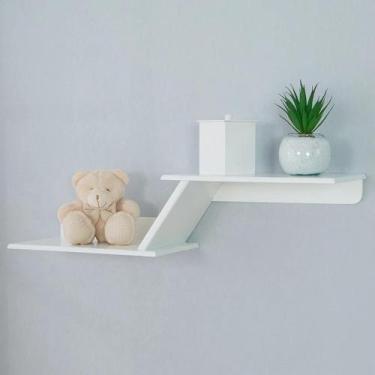 Imagem de Prateleira Zig Zag 72cm Em Mdf Para Quarto De Bebê - 26 - LuckBaby, Br