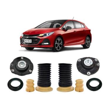 Imagem de 2 Kit Coxim Batente Dianteiro Gm Cruze 2017 2018 2019 2020 - QualyKits