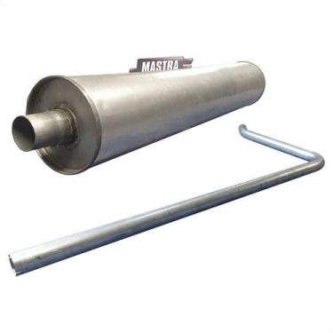 Imagem de Kit Silencioso + Tubo Caminhão 1111 1113 1114 Aspirado 69 88 - Genéric