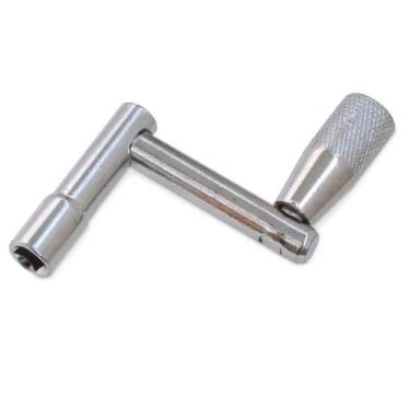 Imagem de Chave de Afinação Bateria Manivela Metal Cromada Prática - Noah