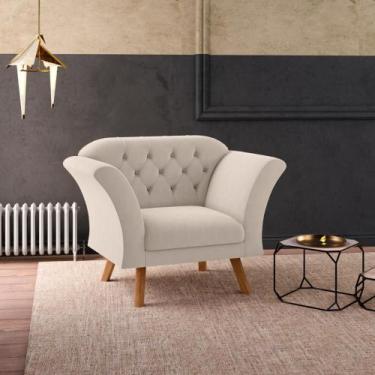 Imagem de Poltrona Decorativa Roseira Inca Areia - CasaH