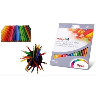Imagem de Lápis de cor comum 24 Cores - pentel Arts