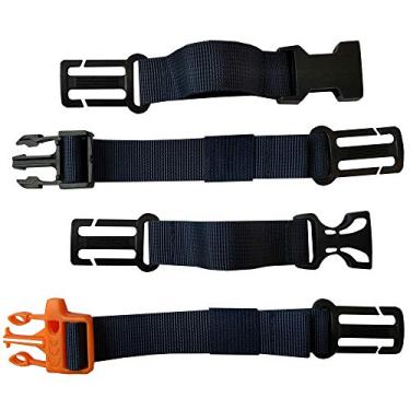 Imagem de Amlrt 2 pacotes de alça de peito para mochila - Nylon - Adequado para correias na mochila de até 25 mm (azul escuro)