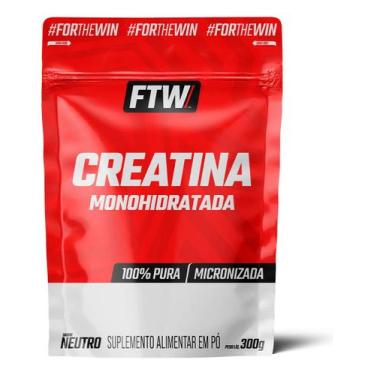 Imagem de Creatina Monohidratada 100 Pura Ftw 300g Suplemento Em Pó Laudo Aprova
