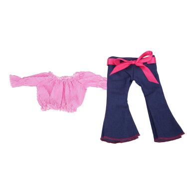 Imagem de Conjunto de roupas de boneca de pano da moda para meninas roupas de boneca Calças Acessório de boneca Presente para boneca