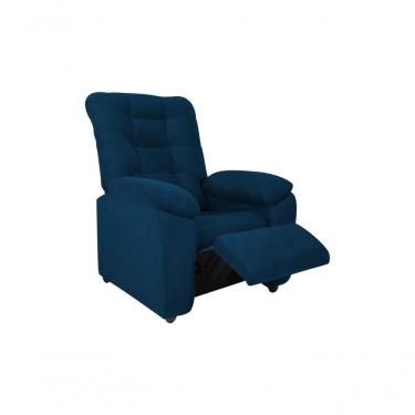 Imagem de Poltrona Reclinável Onix 1 Lugar Veludo Light Azul Matrix