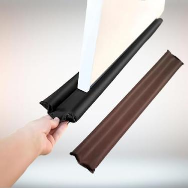 Imagem de Kit Protetor Veda Porta Duplo Rolinho Proteção Contra Insetos Poeira e Ruídos 80cm e 90cm Impermeável e Ajustável PREMIUM Koala Ecom 2 unidades