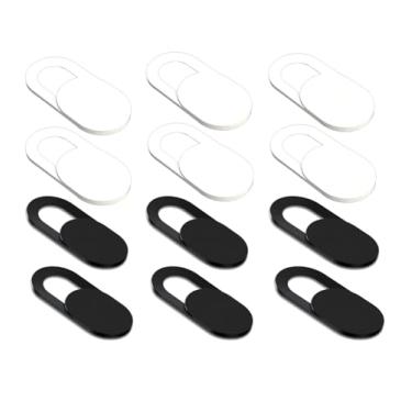 Imagem de [Pacote com 12] Capa deslizante para webcam, ultrafina, serve para laptop, desktop, PC, Macboook Pro, iMac, Mac Mini, computador, smartphone, protege sua privacidade e segurança, adesivo forte - 6