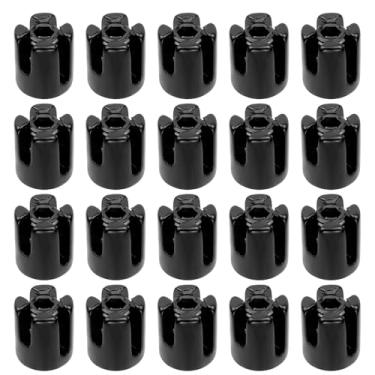 Imagem de Antrader Braçadeiras de cabo cruzado, 20 peças de aço inoxidável de grau marítimo 316 braçadeiras de cabo cruzado para clipes de corda de fio de 3/40.6 cm, encaixe para sistema de treliça de parede