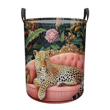 Imagem de Cesto de roupa suja dobrável com alças, grande cesto de armazenamento dobrável para homens, mulheres, adolescentes, adultos, organizador de tecido de lona impermeável para roupas, brinquedos, berçário