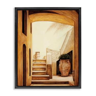 Imagem de Stupell Industries Arte de parede em tela flutuante com moldura preta de arquitetura atemporal, design por Eduardo, 63 x 78 cm