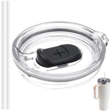 Imagem de Bluwing Tampa de copo de substituição de 1,134 g para copo Stanley, tampa à prova de derramamento para copo Stanley Quencher H2.0 FlowState, tampa reutilizável à prova de poeira (pacote com 1)