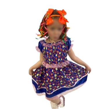 Imagem de Vestido Junino Infantil Festa Junina Caipira Menina São João Arraia Ca
