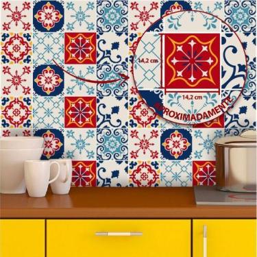 Imagem de Papel De Parede De Azulejo Hidráulico Luxuoso 3,00m - Inove Papéis de 