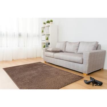 Imagem de Tapete Vip Class Pelo Baixo Antiderrapante - Jolitex - Marrom - 50x90cm