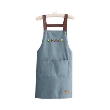 Imagem de Avental de Cozinha Impermeável Sem Mangas com Bolsos - Ideal para Chef