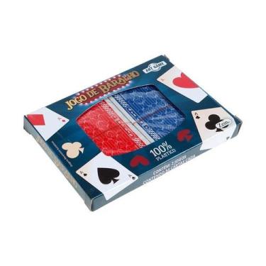 Imagem de Baralho Plástico Pop Estojo C/ 2 Baralhos C/ 54 Cartas - DareEsportes,