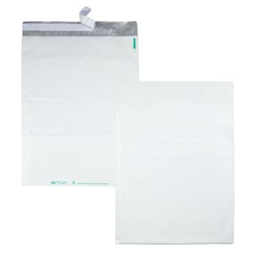 Imagem de Quality Park Poly Mailer, Redi-Strip, Branco, 35 x 48 cm, 100 por caixa, (45235)