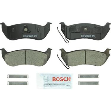 Imagem de BOSCH BC964 QuietCast Conjunto de pastilhas de freio a disco de cerâmica premium - Compatível com Ford Explorer, Explorer Sport Trac; Jeep Liberty, TJ, Wrangler; Mercury Mountaineer; TRASEIRA