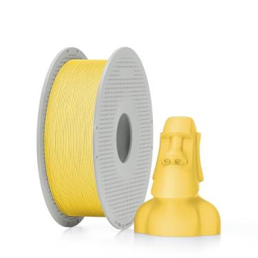 Imagem de Filamento 3d Bambu Lab Pla Matte Fosco 1kg 1,75mm Com Carretel Reutilizável Cor Amarelo