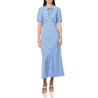 Imagem de Baum und Pferdgarten Ajuste regular feminino, Xadrez pintado de azul, 40