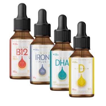 Imagem de Kit Infantil Dha + Iron Plus + Vitamina D + B12 - True Source