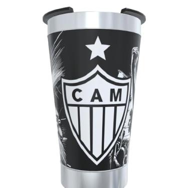 Imagem de Copo Térmico com tampa PRETO Clube Atlético Mineiro 473ml,