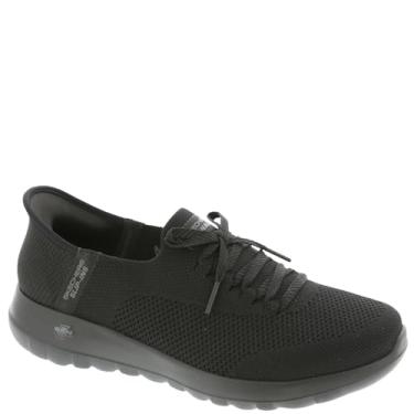 Imagem de Skechers Tênis feminino Go Walk Joy Abby Hands Free Slip-ins, Preto/preto, 6.5 Wide