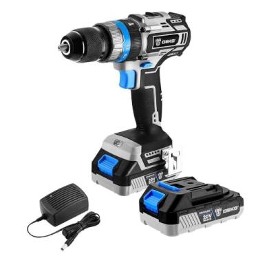 Imagem de Furadeira Parafusadeira de Impacto Brushless 1/2" Polegadas 62Nm com 2 Baterias de 1.5Ah 20V e Carregador Rápido Bivolt - Deko