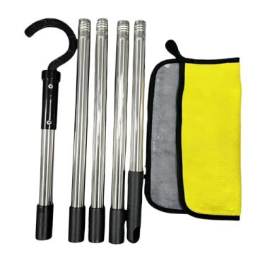 Imagem de Generic Gancho para aspiradores de piscina robóticos, limpeza de manutenção resistente para lagos, pátios práticos, substituição de ganchos resistentes para, 5 Seções