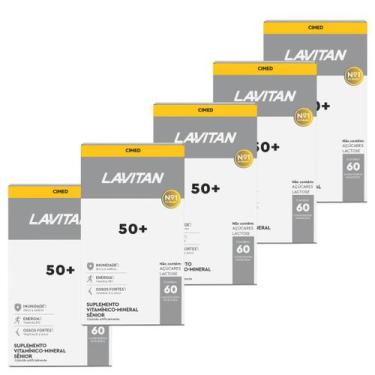 Imagem de Kit Lavitan 50+ Tradicional 5 Unidades 60 Cápsulas Cimed