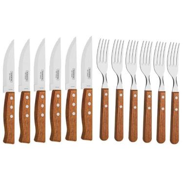 Imagem de Kit Churrasco Tramontina 12 Peças Jumbo Garfo Faca 22399/063
