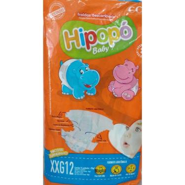 Imagem de Fralda Infantil Hipopo Baby Jumbinho Xxg C/12