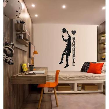Imagem de Adesivo De Parede Basquete - Lojinha Da Luc Adesivos